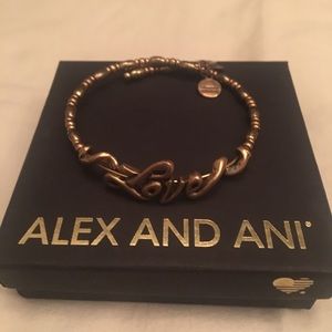 Alex and Ani love Bangle bracelet